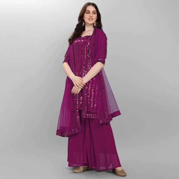 https://weavestyle.in/products/purple-embroidered-sequined-silk-georgette-semi-stitched-dress-material