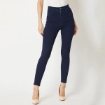 Women Black Skinny Fit High-Rise Clean Look Stretchable Jeans