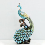 Blue & Green Mayur Mayil Peacock Figurine