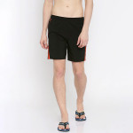 Men Black Printed Swim Shorts