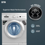 6.5 Kg Fully-Automatic Front Loading Washing Machine (Elena SX 6510, SX -Silver, In-Built Heater)