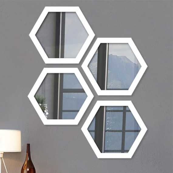 https://weavestyle.in/vi/products/set-of-4-white-solid-decorative-hexagon-shaped-wall-mirrors-1