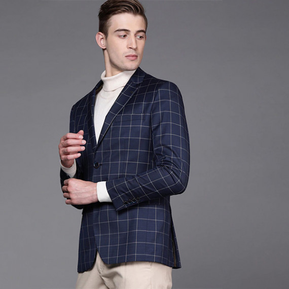 https://weavestyle.in/vi/products/men-navy-blue-beige-slim-fit-checked-single-breasted-smart-casual-blazer