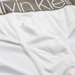 Men White Solid Briefs