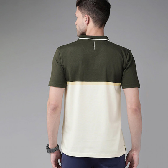 https://weavestyle.in/products/men-olive-green-yellow-colourblocked-polo-collar-active-fit-t-shirt