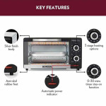 kodak10 Liters Oven Toaster Grill, Grey