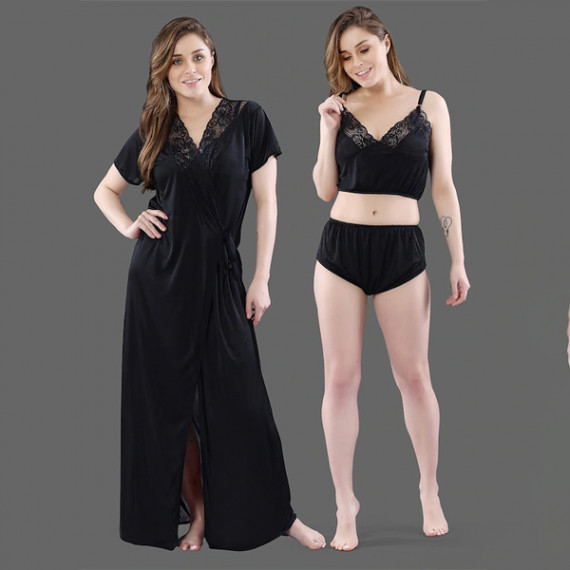 https://weavestyle.in/products/women-black-solid-satin-3-piece-nightwear-set