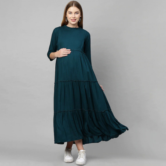 https://weavestyle.in/products/teal-green-maternity-maxi-nursing-dress