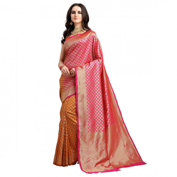 http://126822.m1110.group/products/pink-mustard-yellow-ethnic-motifs-woven-design-half-half-kanjeevaram-saree