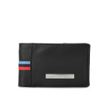 Unisex Black Solid Two Fold Wallet