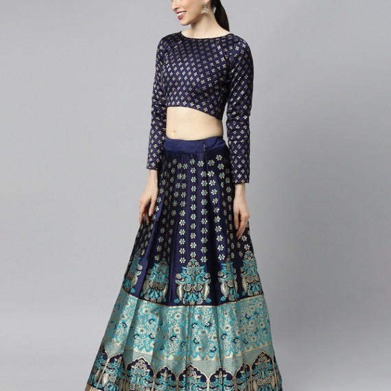 https://weavestyle.in/vi/products/blue-green-woven-design-lehenga-choli