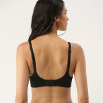 Black Solid Non-Wired Lightly Padded T-shirt Bra